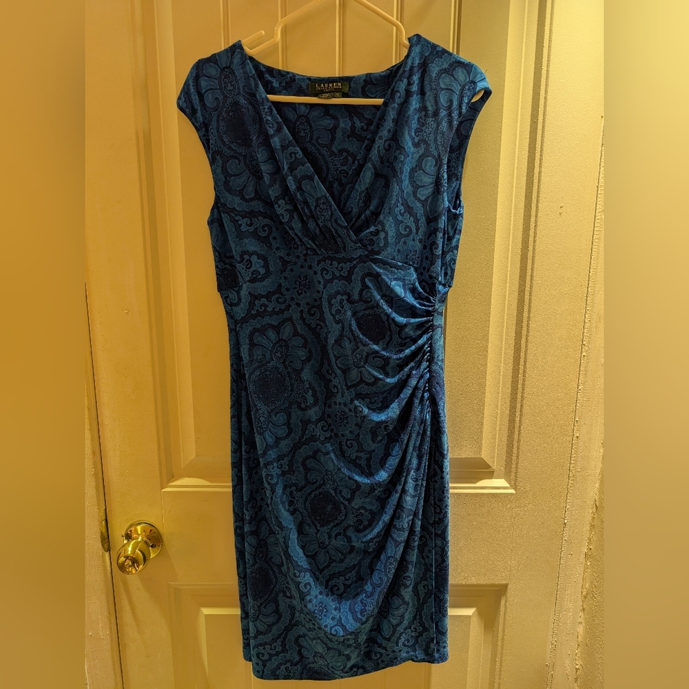 Blue Patterned Dress